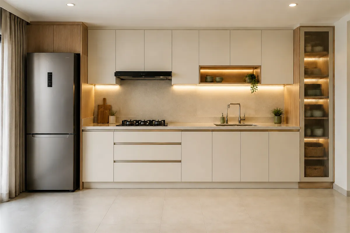 Straight Modular Kitchen